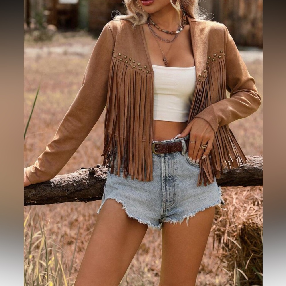 Fringed Brown Jacket